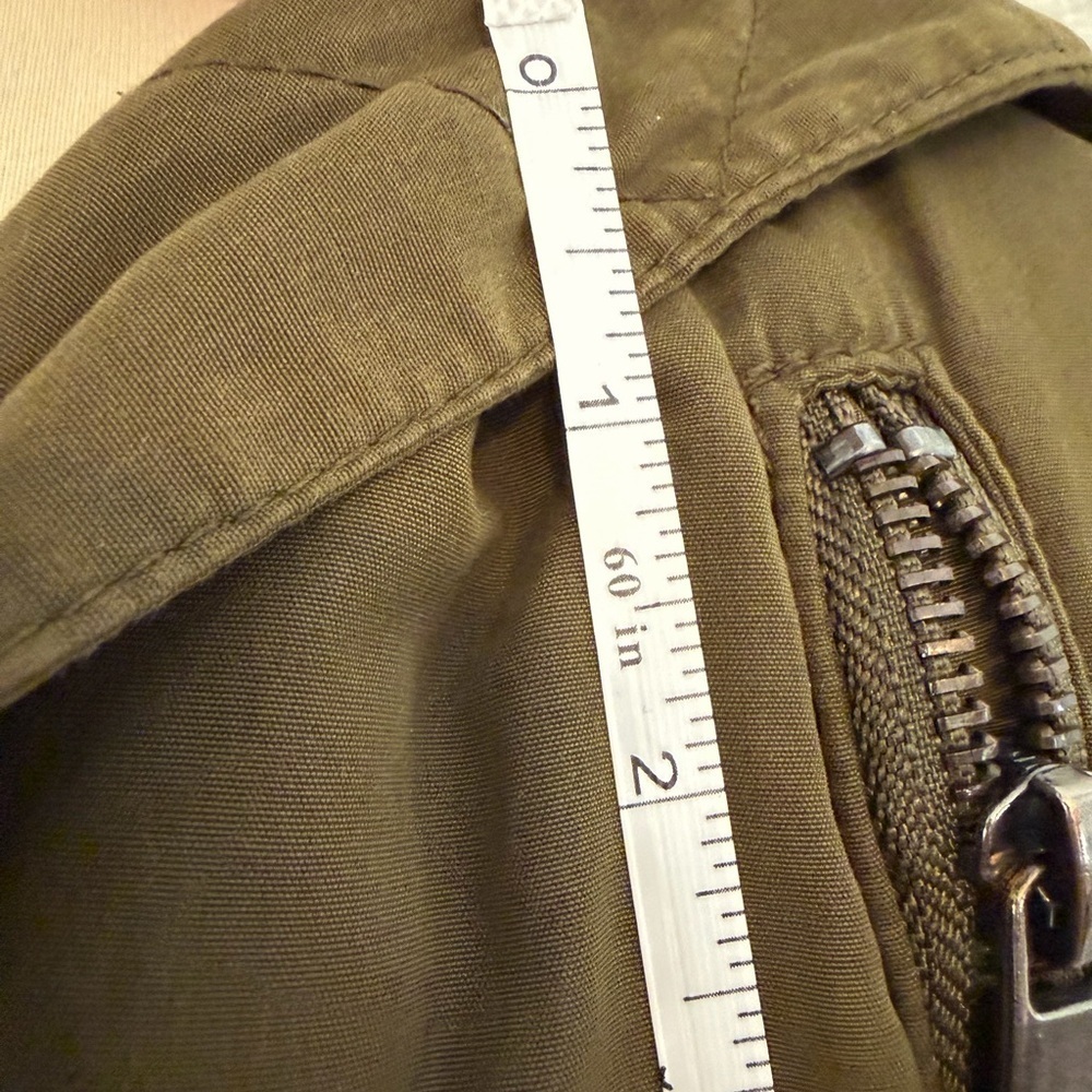 Zara Olive Green Parka with Faux Fur Hood - Picture 15 of 16